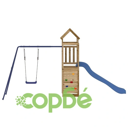 Комбинирано детско съоръжение за игра, импрегниран бор ➤ топ цена ➤ sorbe.bg