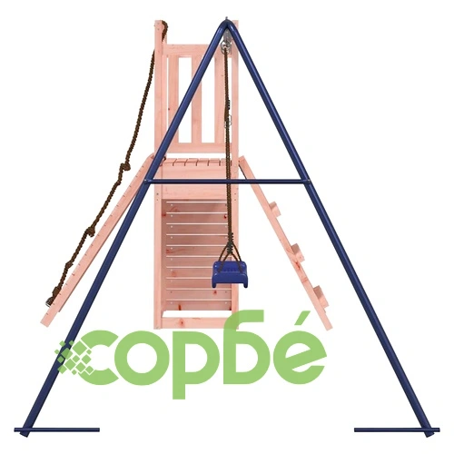 Комбинирано детско съоръжение, масивна дугласка дървесина ➤ топ цена ➤ sorbe.bg