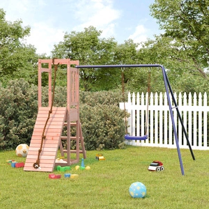 Комбинирано детско съоръжение, масивна дугласка дървесина