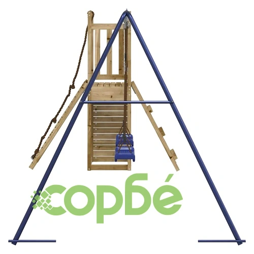 Комбинирано детско съоръжение за игра, импрегниран бор ➤ топ цена ➤ sorbe.bg