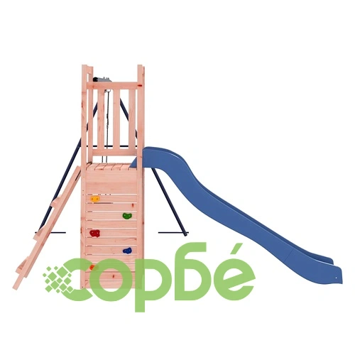 Комбинирано детско съоръжение, масивна дугласка дървесина ➤ топ цена ➤ sorbe.bg