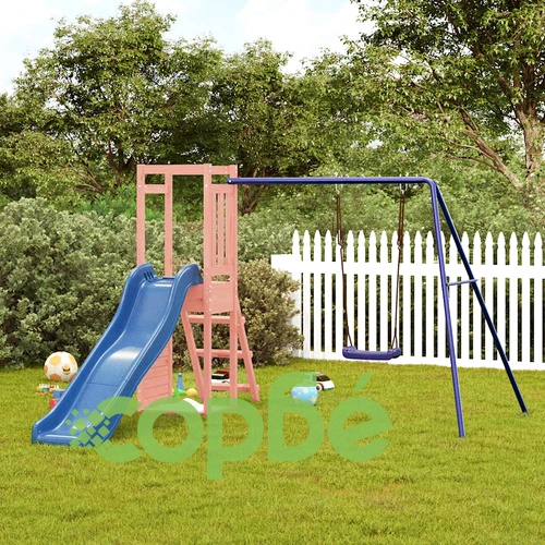 Комбинирано детско съоръжение, масивна дугласка дървесина ➤ топ цена ➤ sorbe.bg