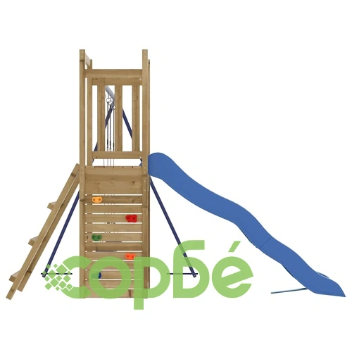 Комбинирано детско съоръжение за игра, импрегниран бор ➤ топ цена ➤ sorbe.bg