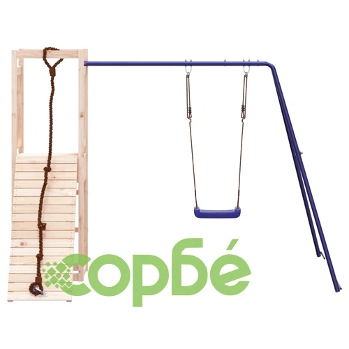 Комбинирано детско съоръжение за игра на открито, бор масив ➤ топ цена ➤ sorbe.bg
