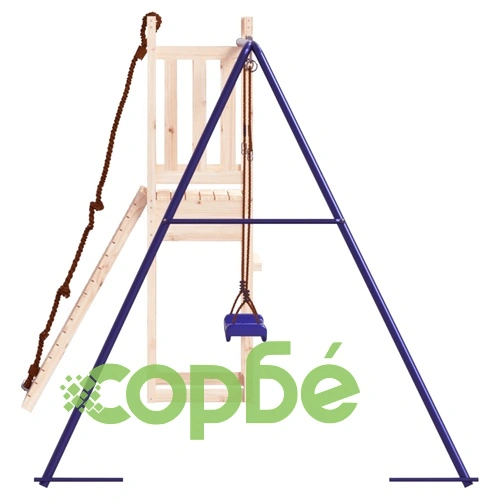 Комбинирано детско съоръжение за игра на открито, бор масив ➤ топ цена ➤ sorbe.bg