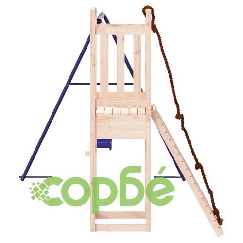 Комбинирано детско съоръжение за игра на открито, бор масив ➤ топ цена ➤ sorbe.bg