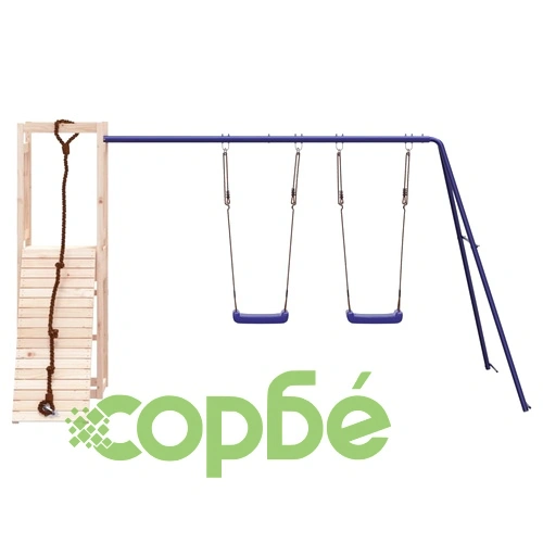Комбинирано детско съоръжение за игра на открито, бор масив ➤ топ цена ➤ sorbe.bg