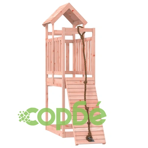Къща за игра със стена за катерене, масивна дугласка дървесина ➤ топ цена ➤ sorbe.bg