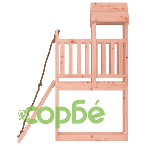 Къща за игра със стена за катерене, масивна дугласка дървесина ➤ топ цена ➤ sorbe.bg