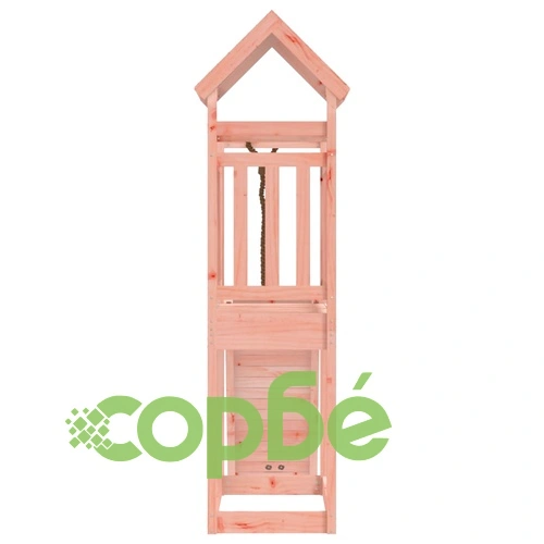 Къща за игра със стена за катерене, масивна дугласка дървесина ➤ топ цена ➤ sorbe.bg