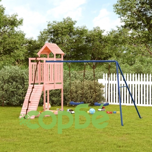 Комбинирано детско съоръжение, масивна дугласка дървесина ➤ топ цена ➤ sorbe.bg