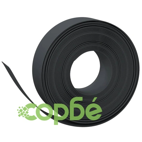 Градински кантове, 5 бр, черни, 10 м, 15 см, полиетилен ➤ топ цена ➤ sorbe.bg