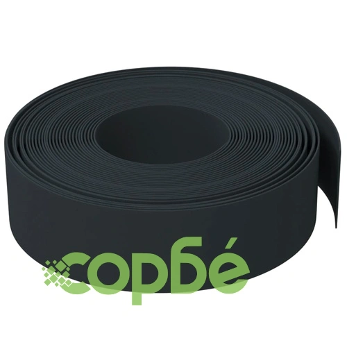Градински кантове, 5 бр, черни, 10 м, 15 см, полиетилен ➤ топ цена ➤ sorbe.bg
