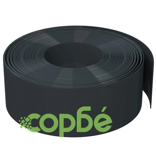 Градински кантове, 4 бр, черни, 10 м, 20 см, полиетилен ➤ топ цена ➤ sorbe.bg