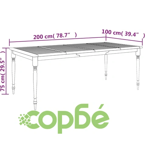 Градински комплект, 9 части, бял с възглавници, тик масив ➤ топ цена ➤ sorbe.bg