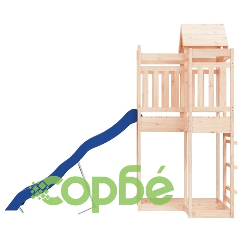 Комбинирано детско съоръжение за игра на открито, бор масив ➤ топ цена ➤ sorbe.bg