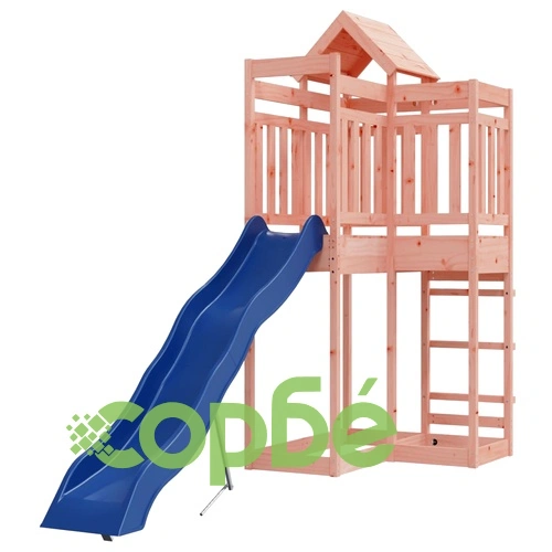 Комбинирано детско съоръжение, масивна дугласка дървесина ➤ топ цена ➤ sorbe.bg