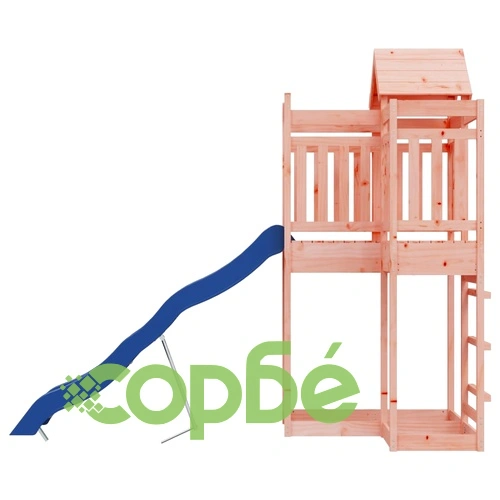 Комбинирано детско съоръжение, масивна дугласка дървесина ➤ топ цена ➤ sorbe.bg