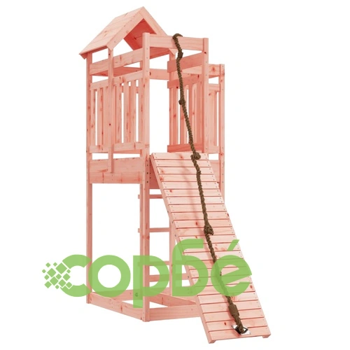 Къща за игра със стена за катерене, масивна дугласка дървесина ➤ топ цена ➤ sorbe.bg
