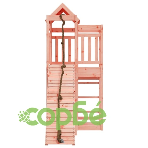 Къща за игра със стена за катерене, масивна дугласка дървесина ➤ топ цена ➤ sorbe.bg