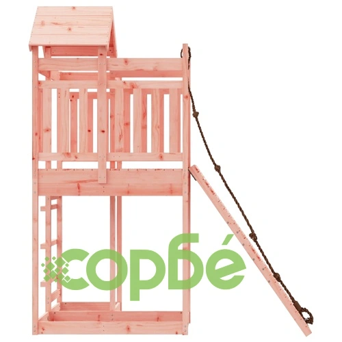 Къща за игра със стена за катерене, масивна дугласка дървесина ➤ топ цена ➤ sorbe.bg