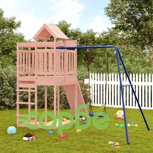 Комбинирано детско съоръжение, масивна дугласка дървесина ➤ топ цена ➤ sorbe.bg