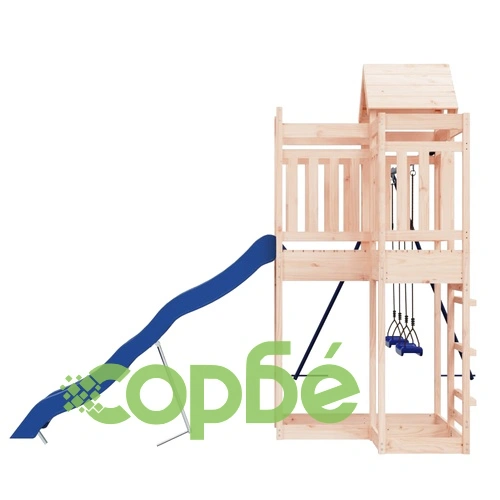 Комбинирано детско съоръжение за игра на открито, бор масив ➤ топ цена ➤ sorbe.bg