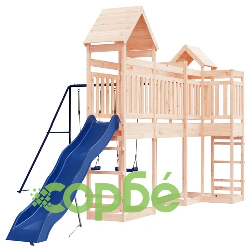 Комбинирано детско съоръжение за игра на открито, бор масив ➤ топ цена ➤ sorbe.bg