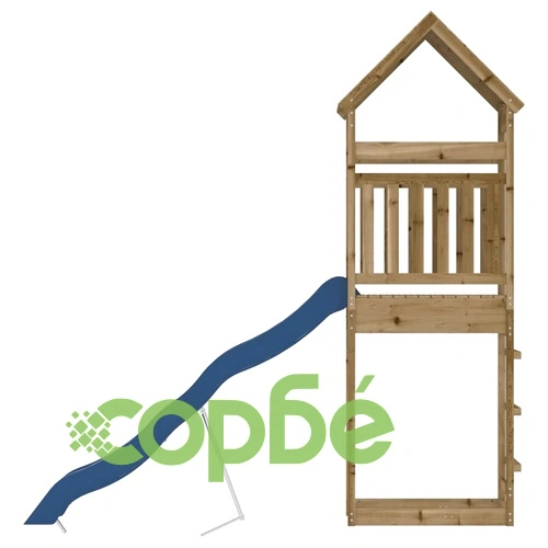 Комбинирано детско съоръжение за игра, импрегниран бор ➤ топ цена ➤ sorbe.bg