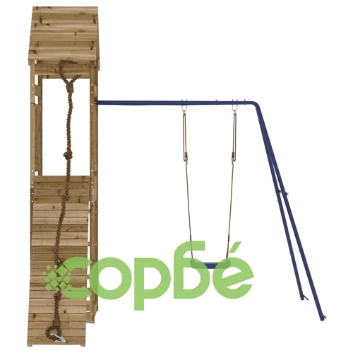 Комбинирано детско съоръжение за игра, импрегниран бор ➤ топ цена ➤ sorbe.bg