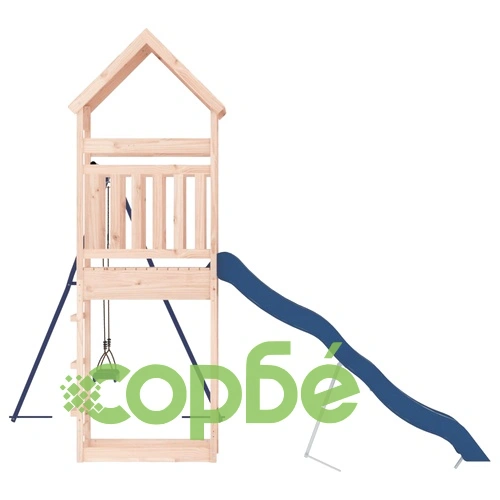 Комбинирано детско съоръжение за игра на открито, бор масив ➤ топ цена ➤ sorbe.bg