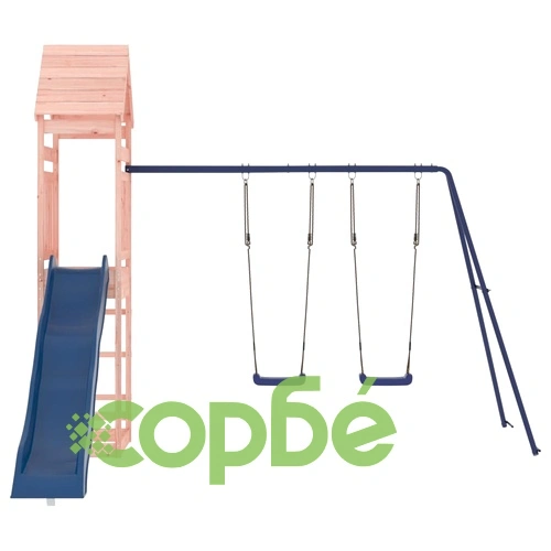 Комбинирано детско съоръжение, масивна дугласка дървесина ➤ топ цена ➤ sorbe.bg