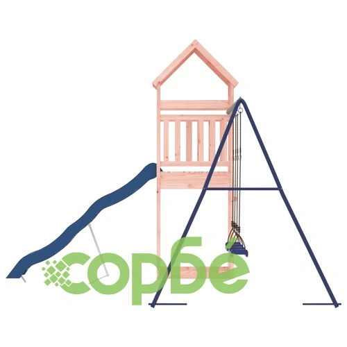 Комбинирано детско съоръжение, масивна дугласка дървесина ➤ топ цена ➤ sorbe.bg