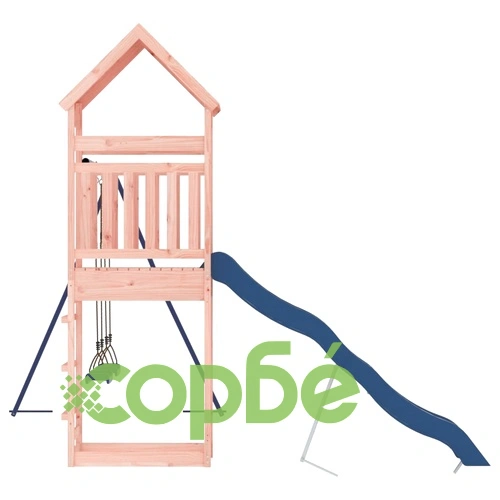 Комбинирано детско съоръжение, масивна дугласка дървесина ➤ топ цена ➤ sorbe.bg