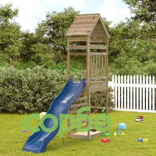 Комбинирано детско съоръжение за игра, импрегниран бор ➤ топ цена ➤ sorbe.bg