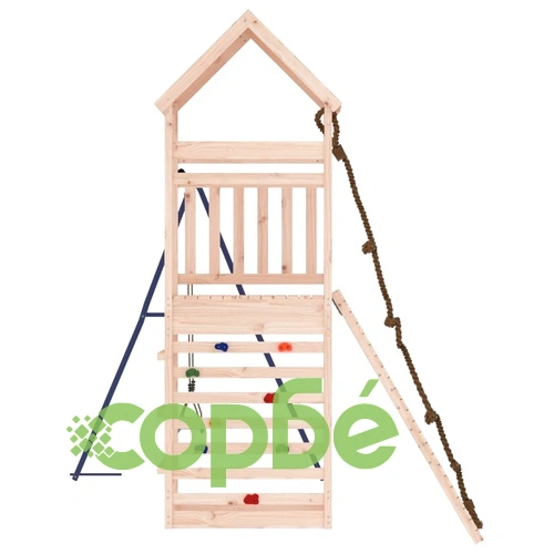 Комбинирано детско съоръжение за игра на открито, бор масив ➤ топ цена ➤ sorbe.bg