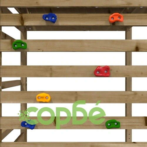 Комбинирано детско съоръжение за игра, импрегниран бор ➤ топ цена ➤ sorbe.bg