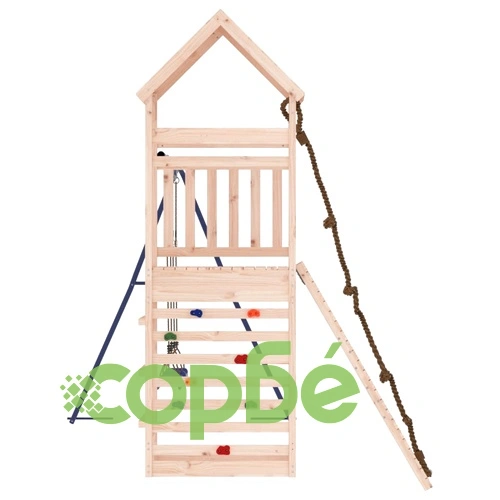 Комбинирано детско съоръжение за игра на открито, бор масив ➤ топ цена ➤ sorbe.bg