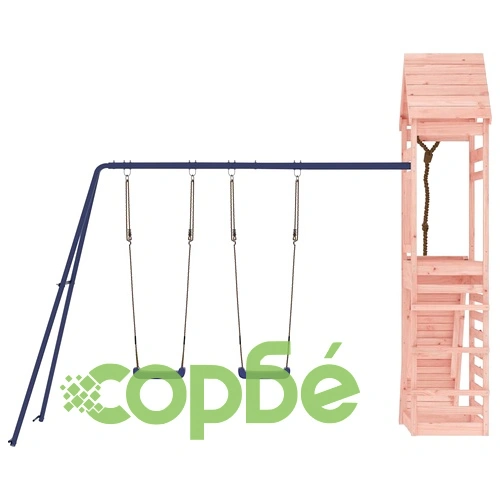 Комбинирано детско съоръжение, масивна дугласка дървесина ➤ топ цена ➤ sorbe.bg