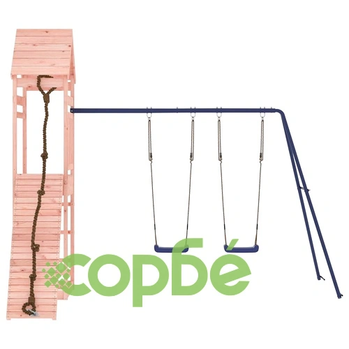 Комбинирано детско съоръжение, масивна дугласка дървесина ➤ топ цена ➤ sorbe.bg