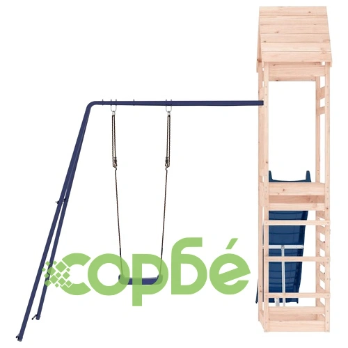 Комбинирано детско съоръжение за игра на открито, бор масив ➤ топ цена ➤ sorbe.bg