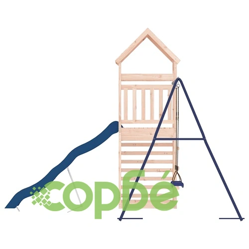 Комбинирано детско съоръжение за игра на открито, бор масив ➤ топ цена ➤ sorbe.bg