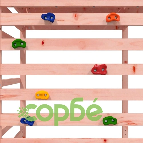 Комбинирано детско съоръжение, масивна дугласка дървесина ➤ топ цена ➤ sorbe.bg