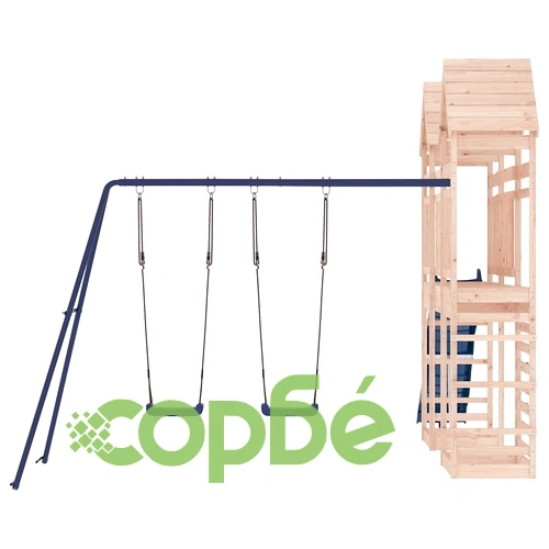 Комбинирано детско съоръжение за игра на открито, бор масив ➤ топ цена ➤ sorbe.bg