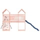 Комбинирано детско съоръжение, масивна дугласка дървесина