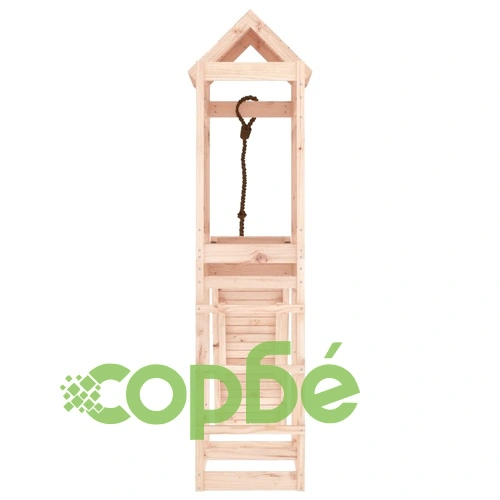 Къща за игра със стена за катерене, борово дърво масив ➤ топ цена ➤ sorbe.bg