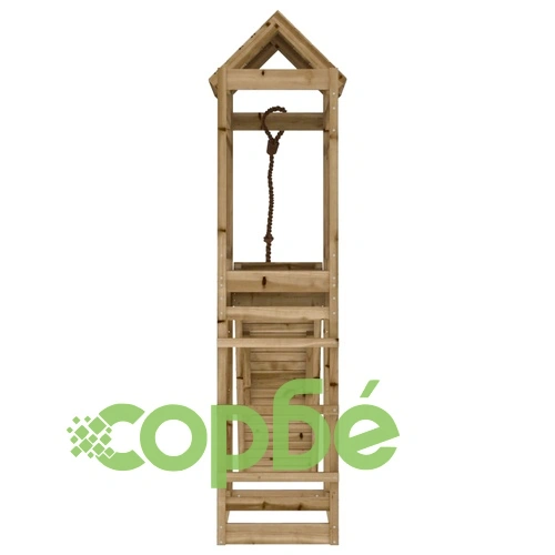 Къща за игра със стена за катерене, импрегниран бор масив ➤ топ цена ➤ sorbe.bg