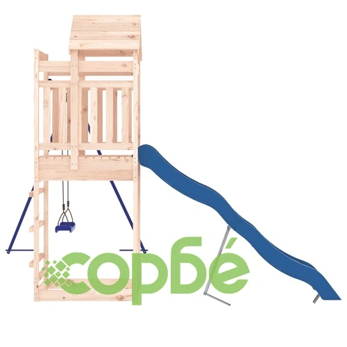 Комбинирано детско съоръжение за игра на открито, бор масив ➤ топ цена ➤ sorbe.bg