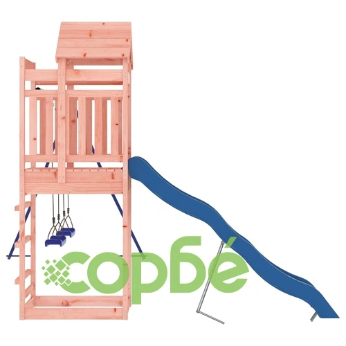 Комбинирано детско съоръжение, масивна дугласка дървесина ➤ топ цена ➤ sorbe.bg