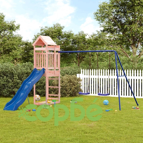 Комбинирано детско съоръжение, масивна дугласка дървесина ➤ топ цена ➤ sorbe.bg